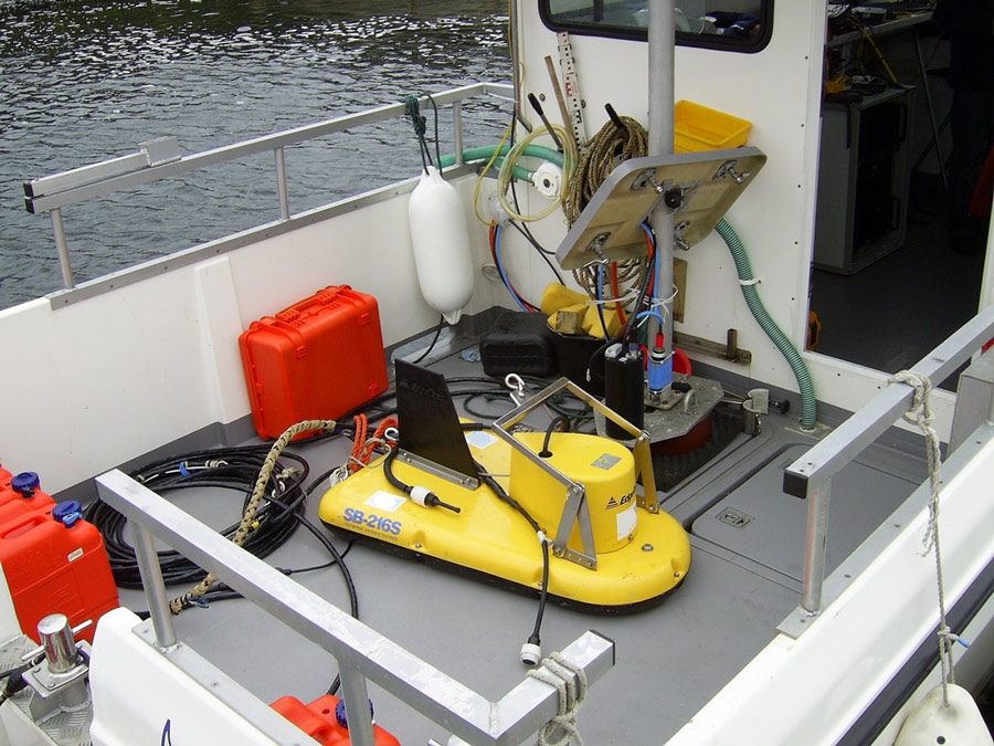 Geophysical studies with CHIRP profiler
